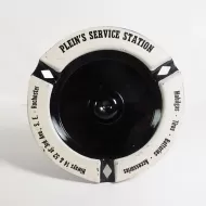 Pleins Service Station Vintage Metal Ashtray