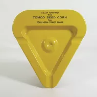 Tomco Seed Corn Triangular Vintage Metal Ashtray