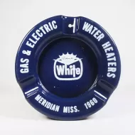 White Water Heaters 1960 Vintage Metal Ashtray