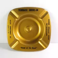 Terrace Drive-In Salesman Sample 600 Metal Ashtray