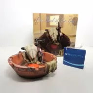 Fire Bowl of the Sun Decorative Ashtray Catchall in Box