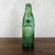 Codd Neck Vintage Glass Self Sealing Soda Bottle No 3