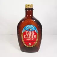 Eagle Log Cabin 1976 Brown Bottle with Paper Label