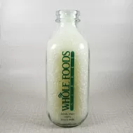 Whole Foods Market StanPac Glass Quart Milk Bottle