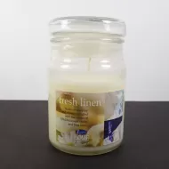 Fresh Linen 3.5 oz. Scented Candle in Glass Jar