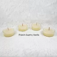 French Country Vanilla Scented Tealight Candles 4 Count
