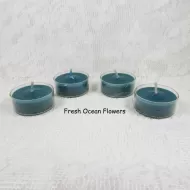 Fresh Ocean Flowers Scented Tealight Candles 4 Count