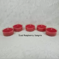 Iced Raspberry Sangria Scented Tealight Candles 5 Count