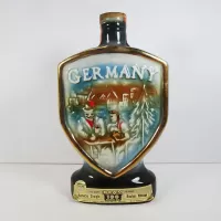 Jim Beam 1970 Decanter Map of East and West Germany