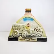 Harolds Club Covered Wagon Vintage 1969 Jim Beam Decanter