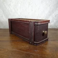 Vintage Wood Sewing Machine Drawer in Frame #2