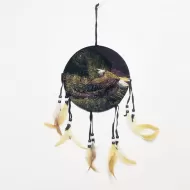 Lone Eagle Soaring Above the Treetops Dream Catcher