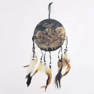 Sitting Indian Becoming One with Nature Dream Catcher