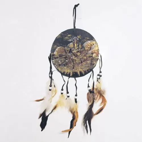 Sitting Indian Becoming One with Nature Dream Catcher