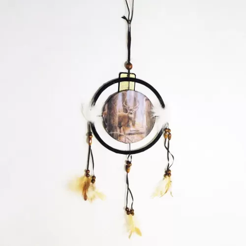 Deer Buck on Alert in the Woods Dreamcatcher