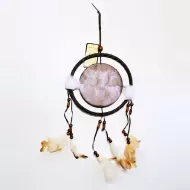 Three Wild White Horses Flowing Manes Dreamcatcher