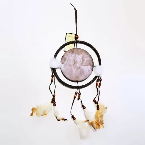 Three Wild White Horses Flowing Manes Dreamcatcher