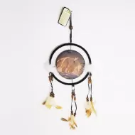 Pack of White Arctic Wolves in Snow Dreamcatcher