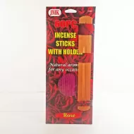 Rose Scented Incense Sticks with Holder 60 Pc Set