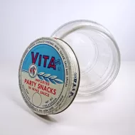 Vita Imported Snacks Vintage Ball Glass Jar with Lid