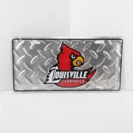 Louisville Cardinals U of L License Plate Sign on Silver