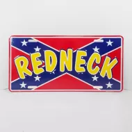 Redneck Novelty License Plate Sign Confederate Flag