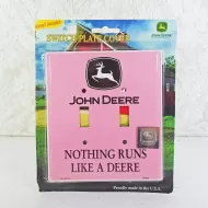 John Deere Double Light Switch Plate Cover