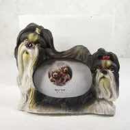 Shih Tzu Dogs Photo Frame Holds One 3x2 Picture