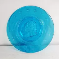 George Washington Vintage Blue Glass Wheaton Plate