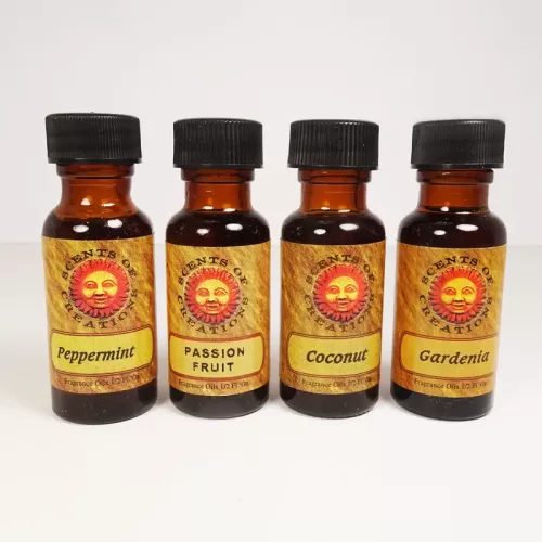 L11 Scented Fragrance Oils in 4 half oz Amber Bottles