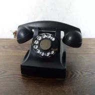 1940s Vintage Bell Western Electric F1 Black Rotary Phone