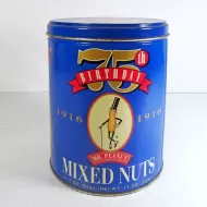 1991 Planters Mr. Peanut 75th Birthday Metal Canister