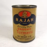 Quaker Maid Rajah Pure Ground Turmeric Spice Tin