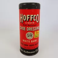 Hoffco Liquid  Shoe Dressing Vintage Cardboard Canister