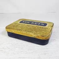 Sharp & Dohme Sucrets Throat Lozenges Hinged Tin