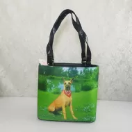 Great Dane Sitting in a Field Shoulder Tote Bag