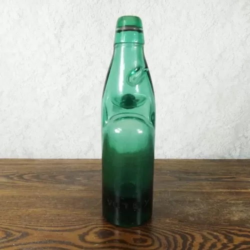 Codd Neck Vintage Glass Self Sealing Soda Bottle No 2