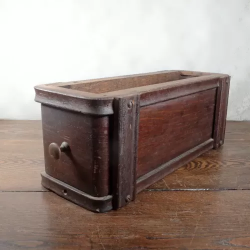 Vintage Wood Sewing Machine Drawer in Frame #1